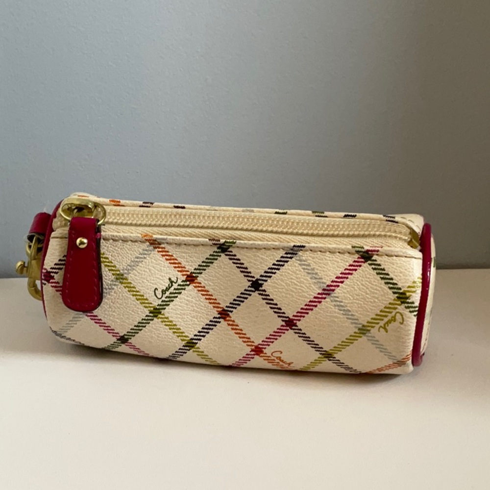 Coach Multicolor Plaid Women's Bag - Rare Golf ball bag